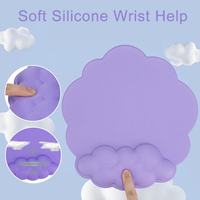 Mousse à mémoire de forme de nuage/coussin de repose-poignet en Silicone tapis de souris tapis de souris d'ordinateur tapis de clavier souple pour l'installation de bureau