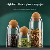 Pot de stockage en verre transparent classique pour le stockage des aliments de cuisine-pour les grains de café en grains