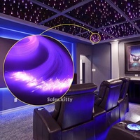 Câble de Fibre Optique à Éclairage LED 1,5 mm 700 m/rouleau, Fibre Optique PMMA à Éclairage par l'Extrémité pour Plafond Étoilé