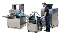 Machine à arrondir conique, coupeuse de pâte continue, extrudeuse, diviseuse et arrondeuse pour la transformation des céréales et la boulangerie