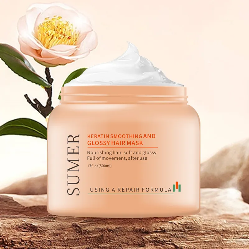 Free Sample Private Label Keratin Collagen Treatment 750ml Smooth Repair Hair cream For Salon