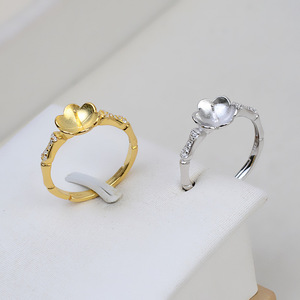 Anillo Abierto Minimalista Han de Plata S925 con Nudo de Bambú, 8-9, Accesorios de Joyería para Mujer, para Boca Activa 192 - Product Image 1