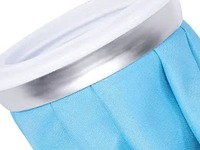 Compresse de glace bleue réutilisable en tissu, compresse chaude et froide avec sangle élastique pour soulager les douleurs liées aux blessures