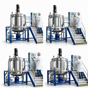 Machine à mélanger le savon liquide en acier inoxydable, chauffage électrique, double enveloppe, capacité 50L-500L, homogénéisateur émulsifiant - Product Image 2