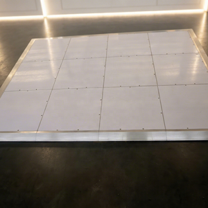 Piste de danse blanche brillante pour événements extérieurs, idéale pour les mariages, en vente – Meilleures ventes - Product Image 1