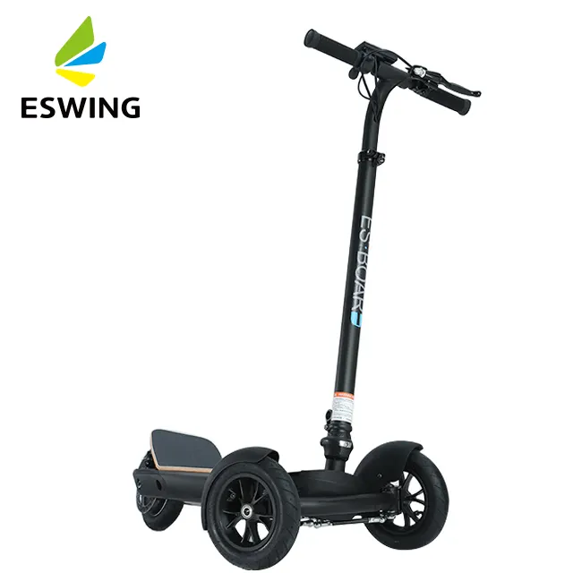 Katlanabilir Mini elektrikli ayak Scooter benzersiz 8.5 inç 3 tekerlekli yetişkin kaykay