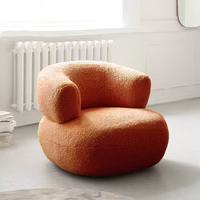 Fauteuil inclinable moderne en forme de nuage, rembourré en flanelle, une place, réglable, pour lecture ou balcon
