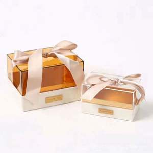 Acrylic Gift <b>Box</b> Transparent Lid Gold Stamping Customizable Size Portable Design for <b>Mothers</b> <b>Day</b> Christmas Birthday Parties - Product Image 3