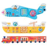 Panneau mural d'activités sensorielles en bois pour enfants, planches d'activités Montessori, jouets éducatifs pour l'apprentissage précoce des enfants et des tout-petits
