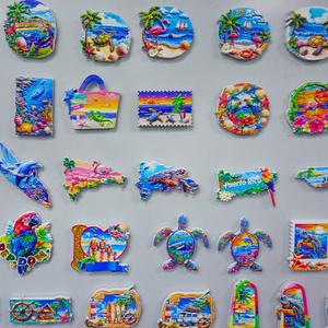 Biểu Tượng Tùy Chỉnh 3D Nhựa Bãi Biển Tủ Lạnh Nam Châm Cá Nhân Tủ Lạnh Nam Châm Lưu Niệm Với Chất Lượng Cao Nhiệt đới Đại Dương Chủ Đề - Product Image 6