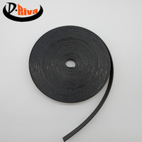 Cinturón de tres V de material de goma plano envuelto acanalado negro industrial al por mayor de China