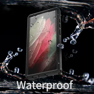 Shellbox Nieuw Ontwerp Robuuste Pc + Tpu Full Seal Telefoonhoes Waterdicht Voor Samsung S23 Ultra Met Ingebouwde Schermbeschermer Hoes