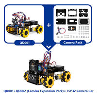Kit de Coche Robótico Inteligente ACEBOTT ESP32 4WD con Ruedas Mecanum, Cámara, IoT, WiFi, Programación STEM/STEAM para Proyectos Escolares, Compatible con Arduino UNO R3