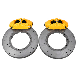 Kit <span class=keywords><strong>de</strong></span> freinage <span class=keywords><strong>de</strong></span> course en céramique carbone <span class=keywords><strong>rouge</strong></span> personnalisé à 6 pistons pour Tesla Model S Plaid Mazda CX-5 Porsche Carrera 997 ACR50 - Product Image 3