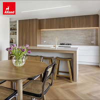 Lemari Kabinet Allandcabinet dengan Dimensi Kustom, Ide Desain Kecil, Lemari Sudut Tersembunyi, Set Kabinet Dapur Kecil untuk Apartemen Studio