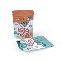 Sachet Doypack refermable pour emballage alimentaire, bonbons, biscuits, noix, en aluminium et plastique, avec fermeture éclair et thermoscellable