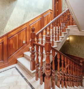 พรีม่าเหล็ก-ไม้ตกแต่งบ้านสไตล์บ้านไร่สำหรับบันไดราวบันไดแบบเกลียวสไตล์โมเดิร์นแบบพรีเมี่ยมมาใหม่ - Product Image 3