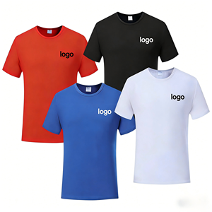 Custom Knitted T-Shirt Printing Men's Tee with Front Logo Your Own Brand Promotional Anti-Wrinkle Eco-Friendly Short Sleeve