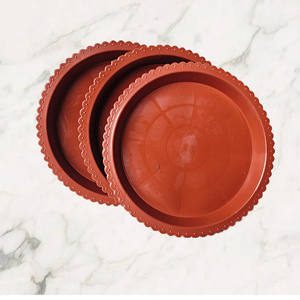 Bandeja de plástico con borde de encaje 220, base móvil para maceta, almohadilla para base de maceta, bandeja pequeña para maceta - Product Image 4