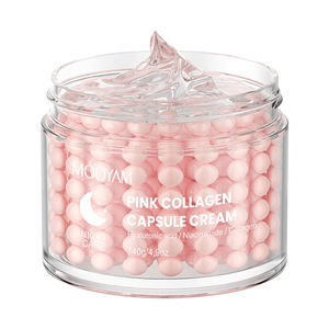 Crème Capsule au Collagène Rose Adaptée à Tous les Types de Peau Soin de Nuit Hydratant Raffermissant 140g Crème Visage MOOYAM - Product Image 2