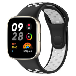 Coolyep, correa de reloj de silicona transpirable multicolor estilo agujero personalizado, correas de reloj inteligente deportivo para <span class=keywords><strong>Xiaomi</strong></span> <span class=keywords><strong>MI</strong></span> <span class=keywords><strong>Watch</strong></span> <span class=keywords><strong>Lite</strong></span> 3 Redmi 3 - Product Image 2