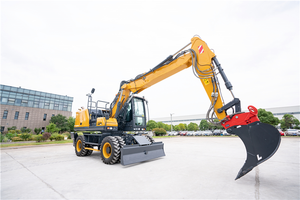 Nouvelles arrivées Machines d'excavation Excavatrice sur pneus XE160W 104 kW avec godet de 0.58 m³ et vitesse de déplacement de <span class=keywords><strong>35</strong></span> <span class=keywords><strong>km</strong></span>/h - Product Image 4