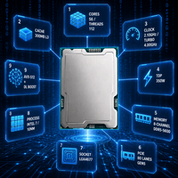 Processeur Xeon Platinum 8570 56 cœurs 112 threads 2,1 GHz 4,0 GHz Turbo LGA4677 DDR5-5600 testé HPC