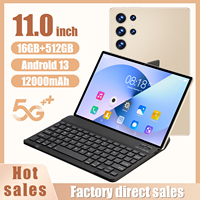 Hot Selling S23 11-inch 16+512GB 10-core Android 13 Tablet PC for Kids Online Learning & Reading & Writing Tablet