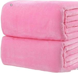 Mantas cálidas de lana de franela de 50x70cm, mantas suaves sólidas, <span class=keywords><strong>colcha</strong></span> sólida, manta de felpa para invierno y <span class=keywords><strong>verano</strong></span> para cama y sofá - Product Image 2