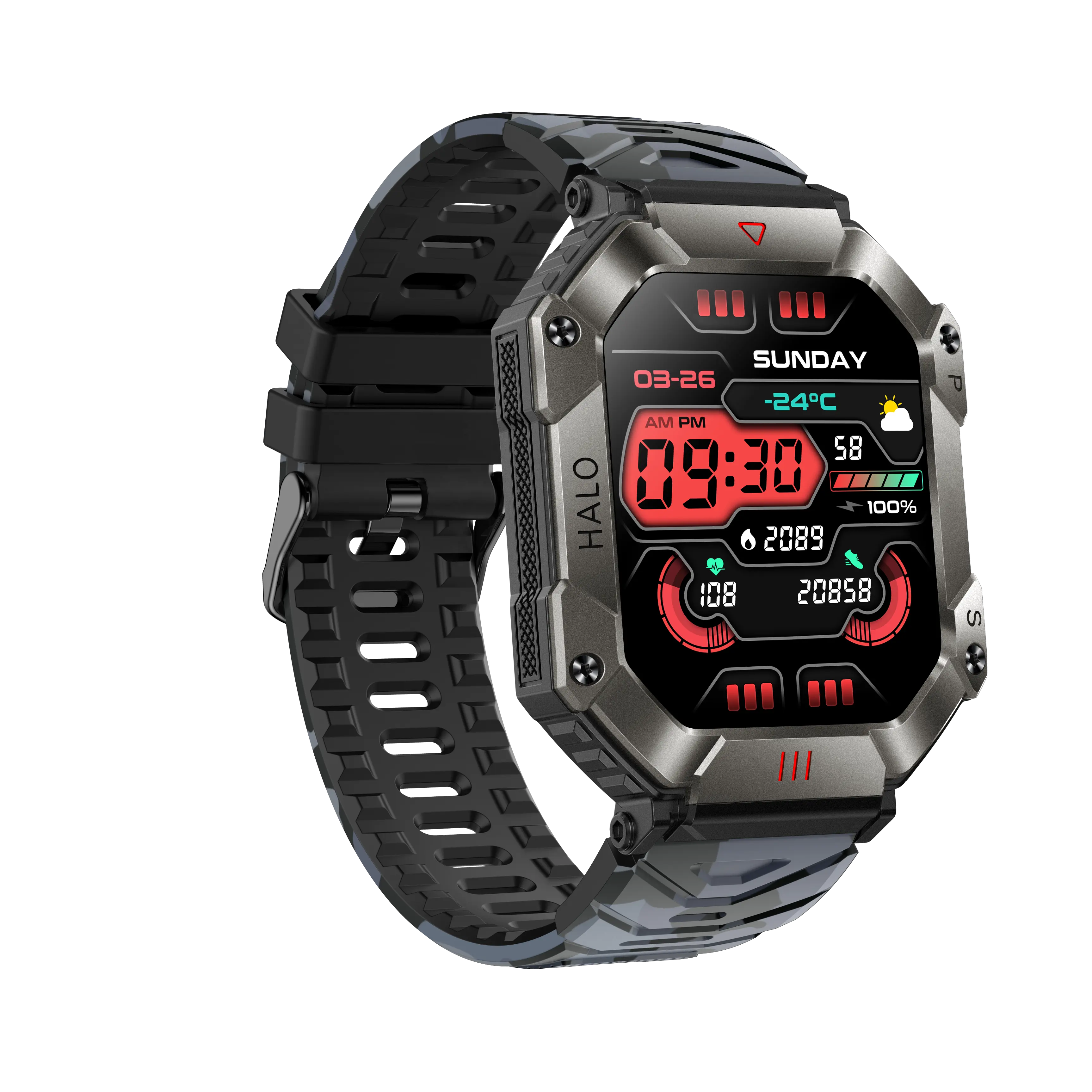 2024 Navidad popular reloj inteligente barato KR80 Pro pantalla HD IPS de gran capacidad modo Multideportivo reloj inteligente resistente al agua compatible con BT