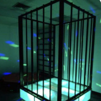 Lumières de scène pour pole dance, plateforme lumineuse rotative, lampe à motifs, cage à oiseaux aérienne pour artistes, pour événements, danse Go-Go