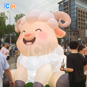 Khổng lồ Nylon <span class=keywords><strong>Inflatable</strong></span> quảng cáo phim hoạt hình mô hình cho tổ chức sự kiện <span class=keywords><strong>Inflatable</strong></span> cừu linh vật trang trí - Product Image 5