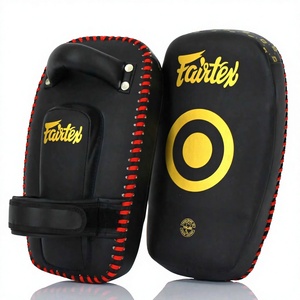 Pads de frappe Muay Thai de haute qualité en cuir de vachette et mousse PU EVA, durables et protecteurs pour l'entraînement Sanda, les arts martiaux, la boxe et le MMA - Product Image 1