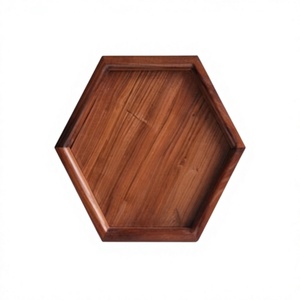 Bandeja de Café Hecha a Mano con Madera de Acacia Real, Ecológica, Acabado Pulido Duradero, Apta para Lavavajillas y Microondas, para Servir Aperitivos y Galletas - Product Image 5
