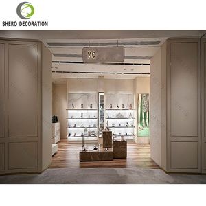 Exhibidor de Zapatos de Madera de Alta Gama Personalizado, Exhibidor de Zapatos Ecológico y Elegante <span class=keywords><strong>para</strong></span> Tiendas de Lujo, Diseño de Interiores - Product Image 6