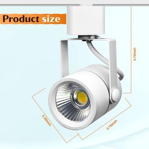 Éclairage sur <span class=keywords><strong>rail</strong></span> blanc AC110V 220VB à 3 broches 10w assorti au projecteur de <span class=keywords><strong>magasin</strong></span> d'exposition de <span class=keywords><strong>rail</strong></span> de voie à trois fils en forme de H - Product Image 2