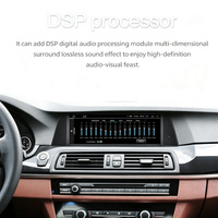 Autoradio 8 Go + 128 Go 10,25 pouces avec Android Auto, CarPlay, émetteur FM et audio haute résolution pour BMW Série 5 F07, GPS intégré