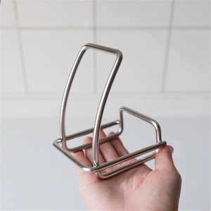 Thickened 304 Stainless Steel Standing Type Modern Pot Lid <b>Rack</b> for Casserole and Cutting Board - Product Image 3
