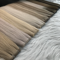 Extensions de Cheveux Genius Weft Russes Fines Invisibles, Double Drawn, Cheveux Humains Volume Genius Weft