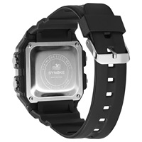 Montre numérique LED sport étanche 50M à prix d'usine, montre rétro carrée multifonction lumineuse pour hommes