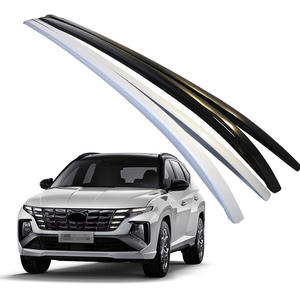 Portaequipajes de techo de coche de aleación de aluminio tipo adhesivo negro plateado para Hyundai <span class=keywords><strong>Tucson</strong></span> <span class=keywords><strong>2022</strong></span> 2023 2024 - Product Image 1
