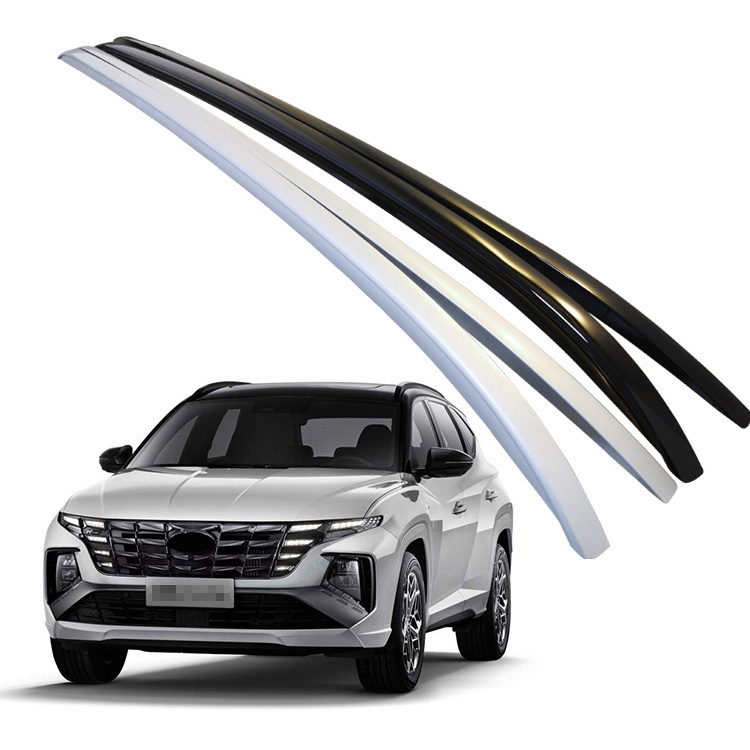 Black Roof 2020 Hyundai Tucson Roof Rack Atlas V2 Closed Rail