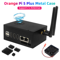 Carte de développement Orange Pi 5 Plus RK3588 8 cœurs 64 bits 2,4 GHz 4/8/16 Go de RAM Vidéo 8K WiFi en option EMMC pour OPI5 Plus Métal
