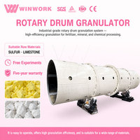 Granulateur rotatif à tambour WINWORK pour zéolite, ligne de granulation de poudre minérale, usine complète, fournisseur