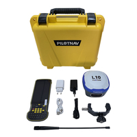 Ensemble récepteur GNSS PILOTNAV L10 IMU RTK GPS Rover, précision de 2,5 mm, 1408 canaux, double fréquence, IP67, submersible, portée de 10 km