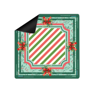 Nouvelle sortie : Tapis de Mahjong en néoprène 33x33 pour la vente en gros, Tapis de Mahjong pour les fêtes, Tapis de Mahjong Joyeux Noël pour le divertissement - Product Image 2