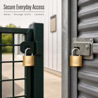 Cadenas en laiton poli avec anse en acier |   Serrure de sécurité à clé pour porte, entrepôt, portail et maison
