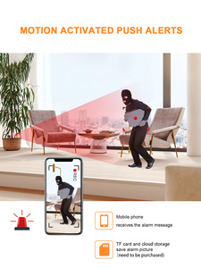 HD Mini Kablosuz Uzaktan İzleme Ev Güvenlik Kamerası Gece Görüş Sesli Hareket Alarmı Manyetik Taban WiFi 21x-40x Zoom - Product Image 5