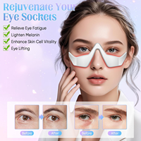 Nouveau design masseur oculaire à micro-courant sous les yeux dispositif de thérapie par la lumière rouge pour soulager la fatigue oculaire