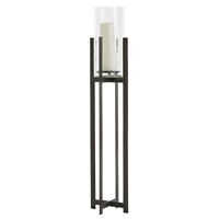 Vente en gros Offre Spéciale 2023 Bougeoirs pilier en verre pour la maison en métal au design simple pour la fête de mariage